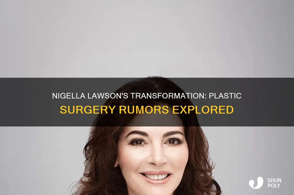 has nigella lawson had plastic surgery