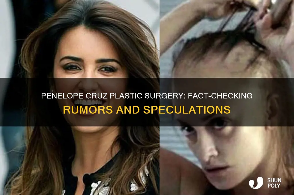 has penelope cruz had plastic surgery