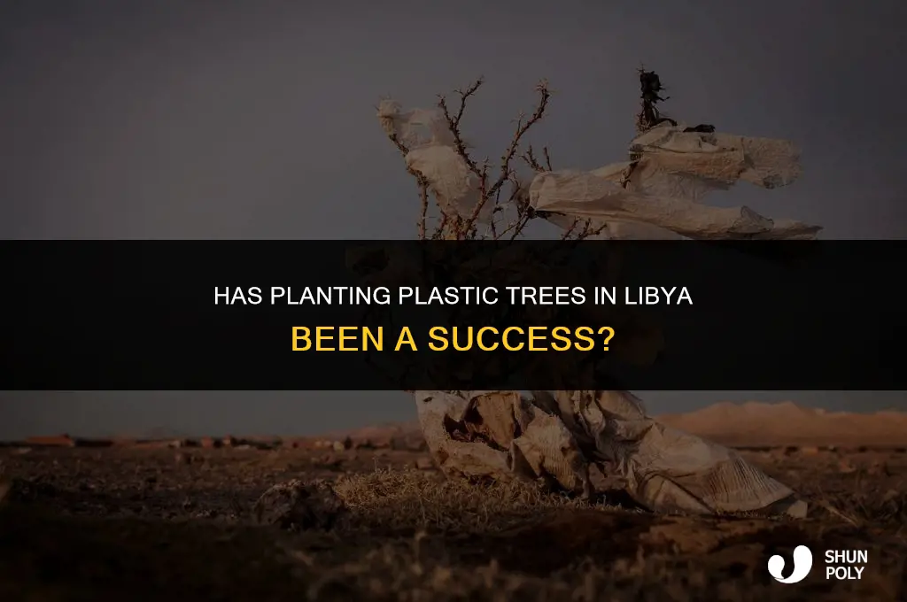 has planting plastic trees in libya been a sucess