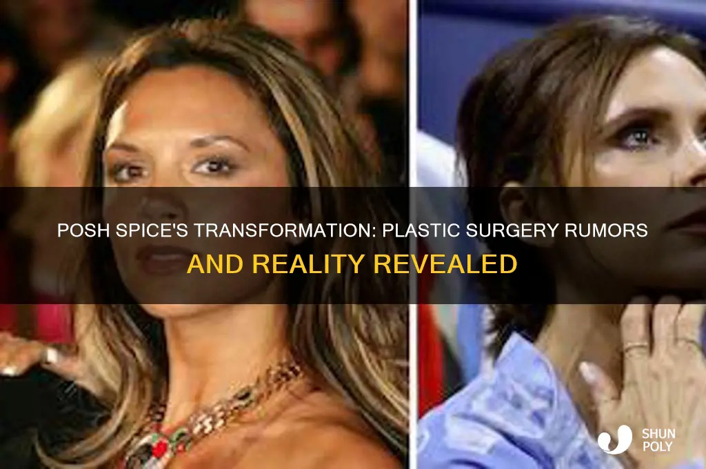 has posh spice had plastic surgery