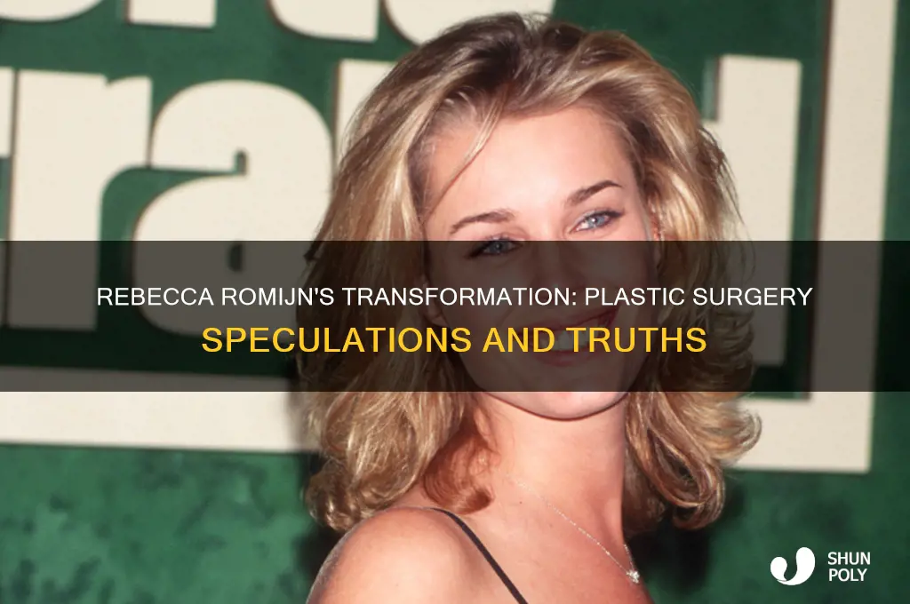 has rebecca romijn had plastic surgery