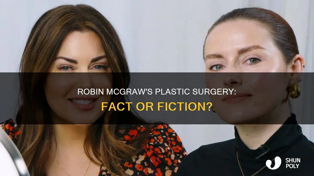 has robin mcgraw had plastic dyrgery