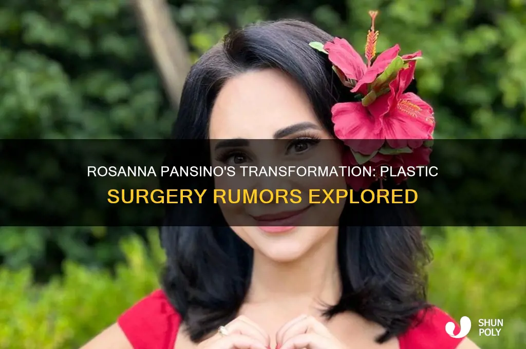 has rosanna pansino had plastic surgery