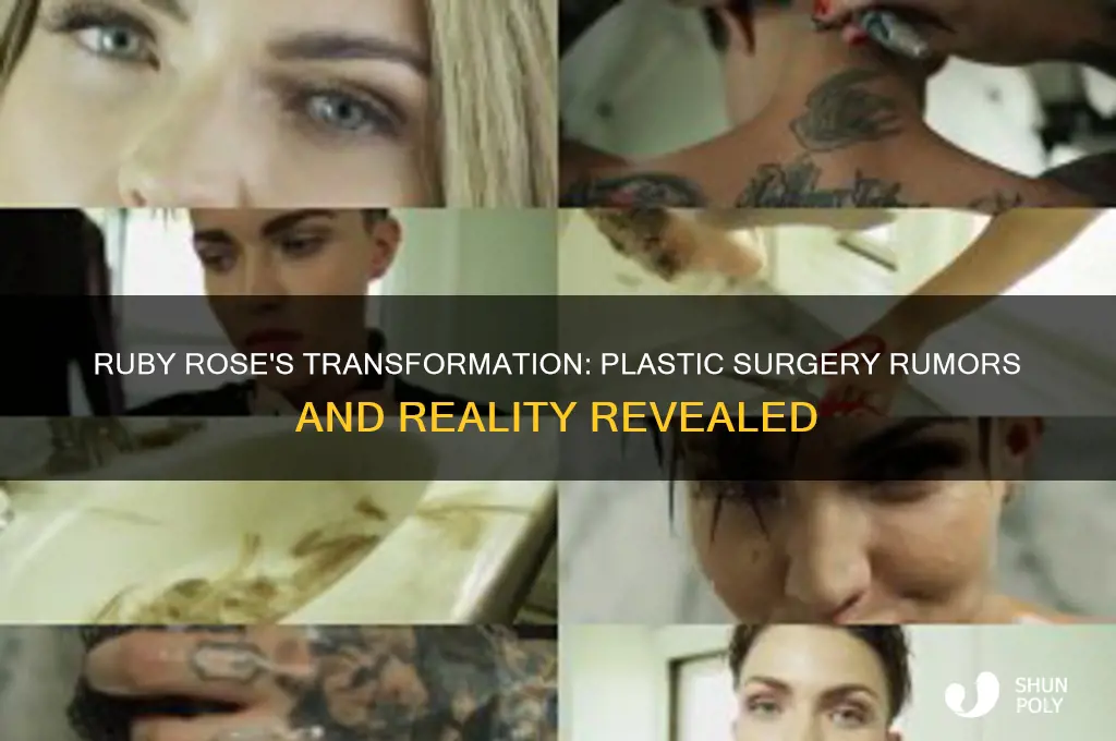 has ruby rose had plastic surgery