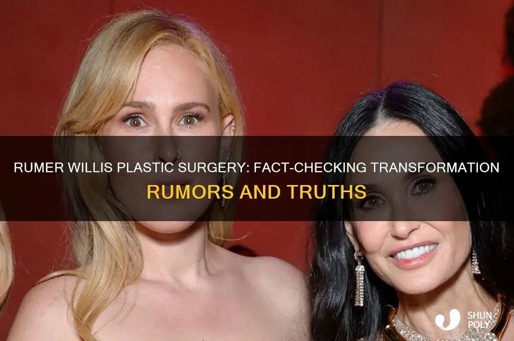 has rumer willis had plastic surgery