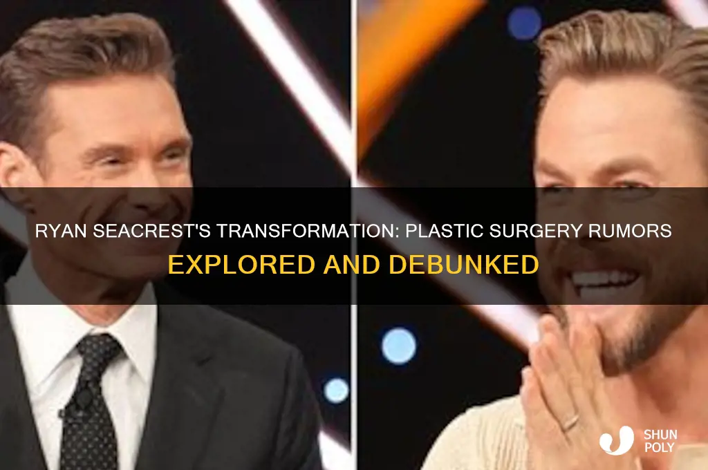 has ryan secrest had plastic surgery