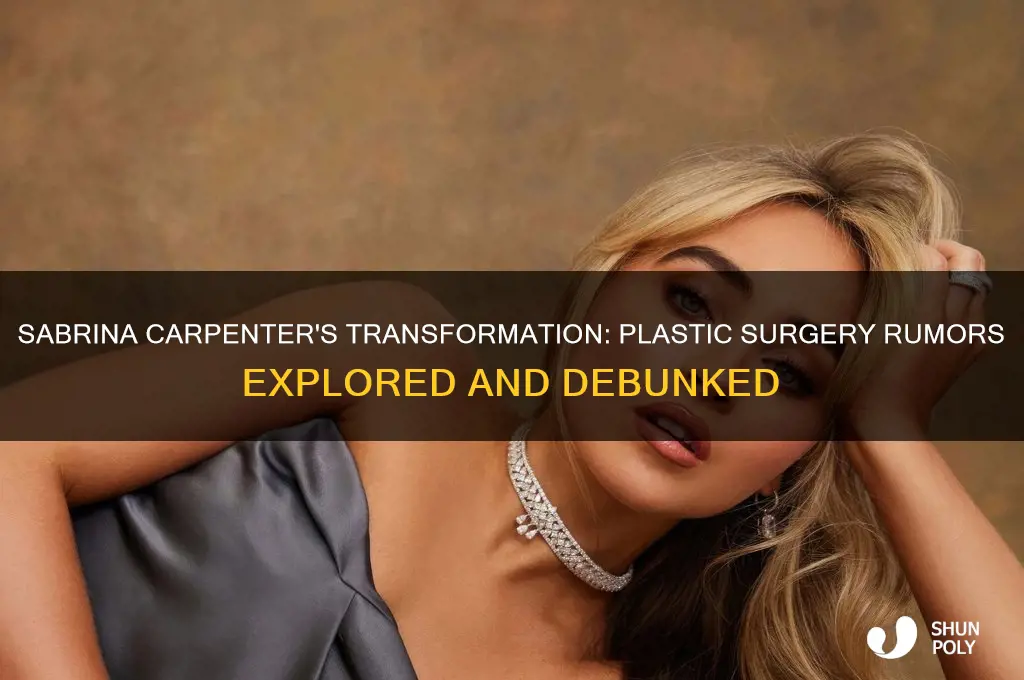 has sabrina carpenter got plastic surgery