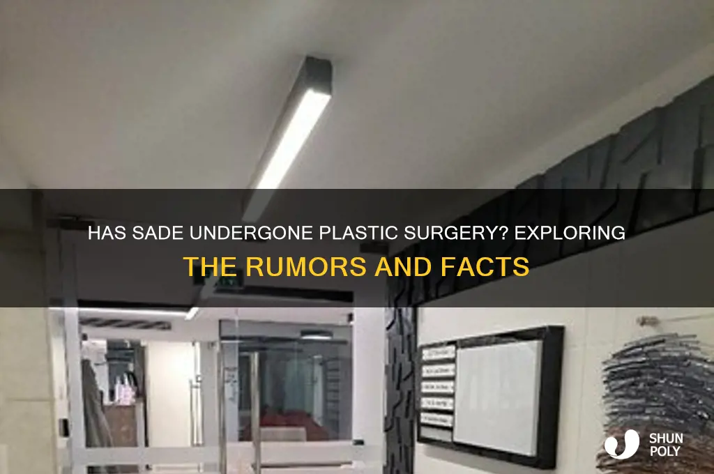 has sade had plastic surgery