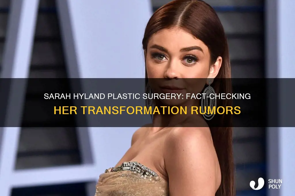 has sarah hyland had plastic surgery