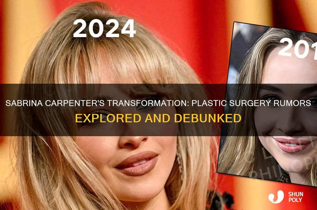 has savrina carpenter had plastic surgery