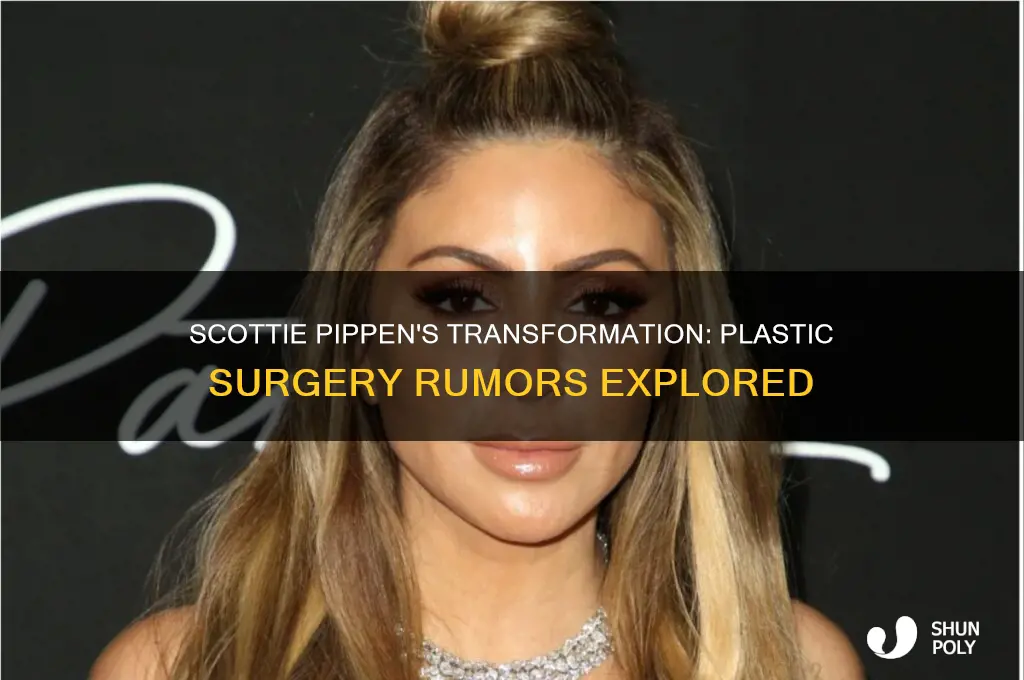 has scottie pippen had plastic surgery