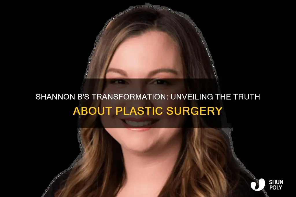 has shannon b plastic surgery