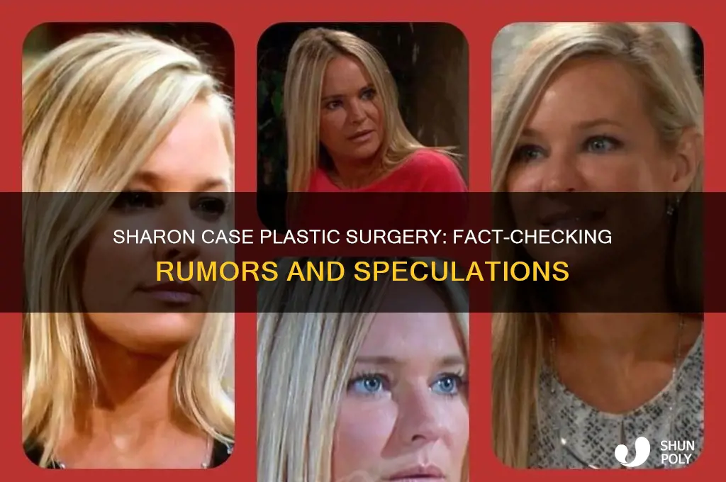 has sharon case had plastic surgery