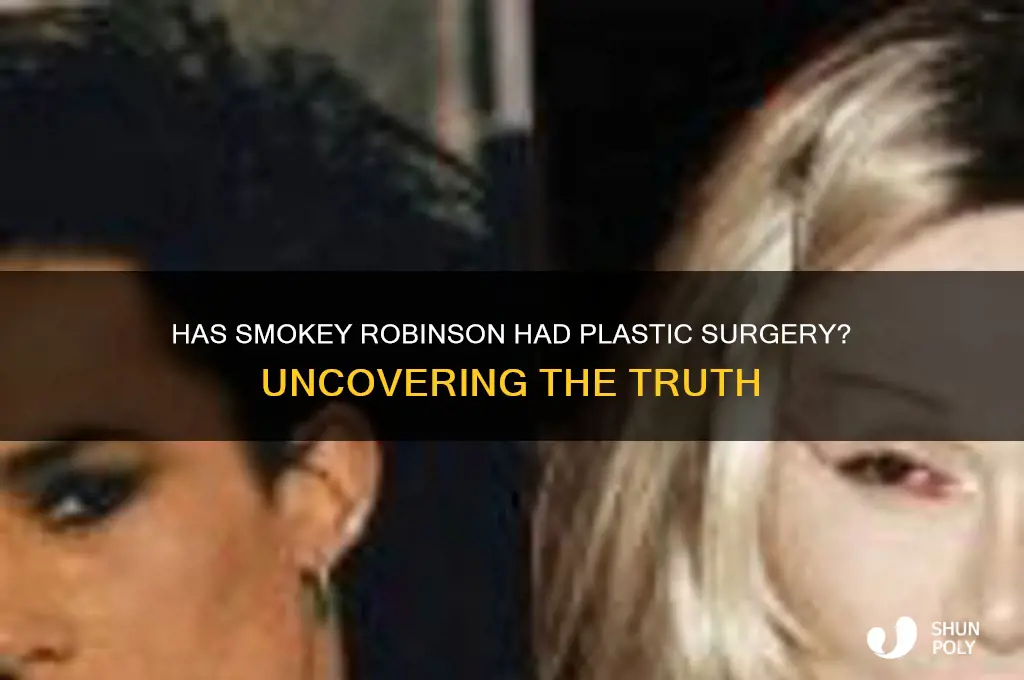 has smoket robinson had plastic surgery