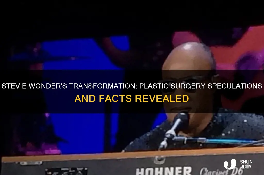 has stevie wonder had plastic surgery