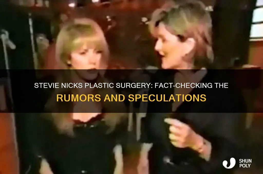 has stevienicks had plastic surgery