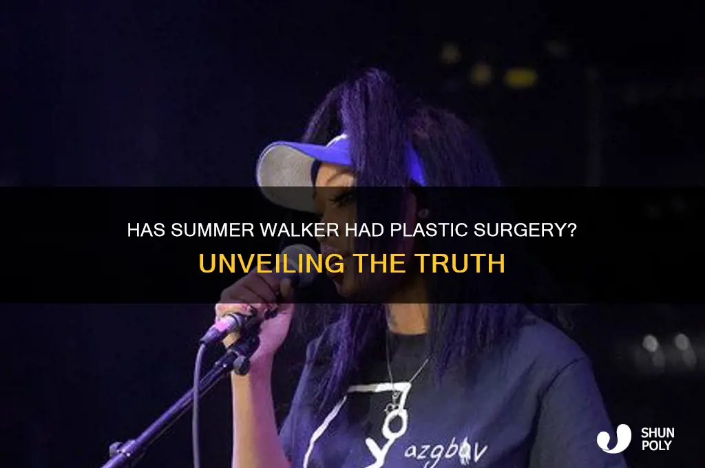 has summer walker had plastic surgery