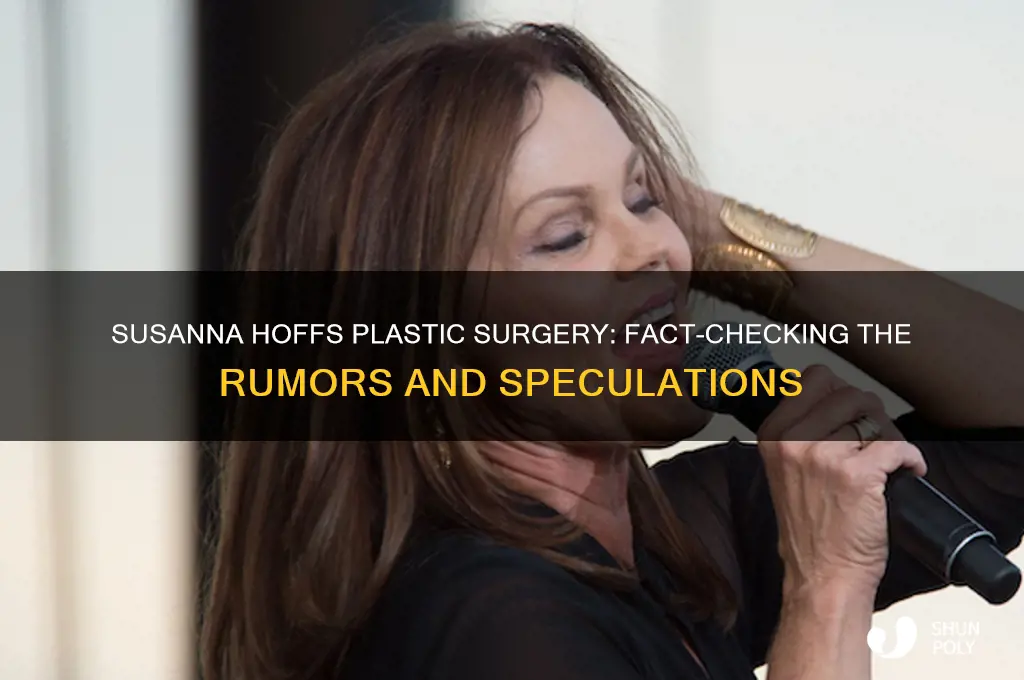 has susanna hoffs had plastic surgery
