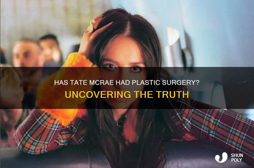 has tate mcrae get plastic surgery