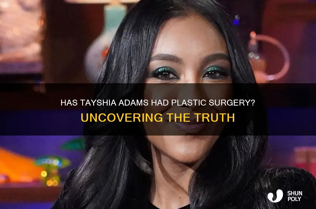 has tayshia had plastic surgery
