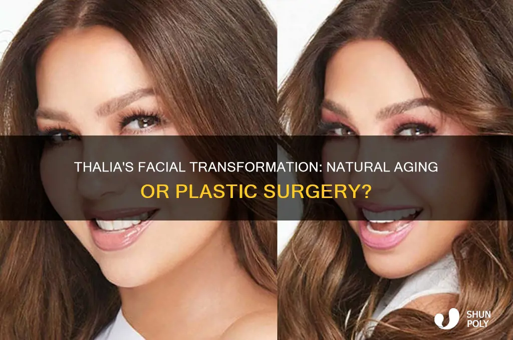 has thalia had facial plastic surgery