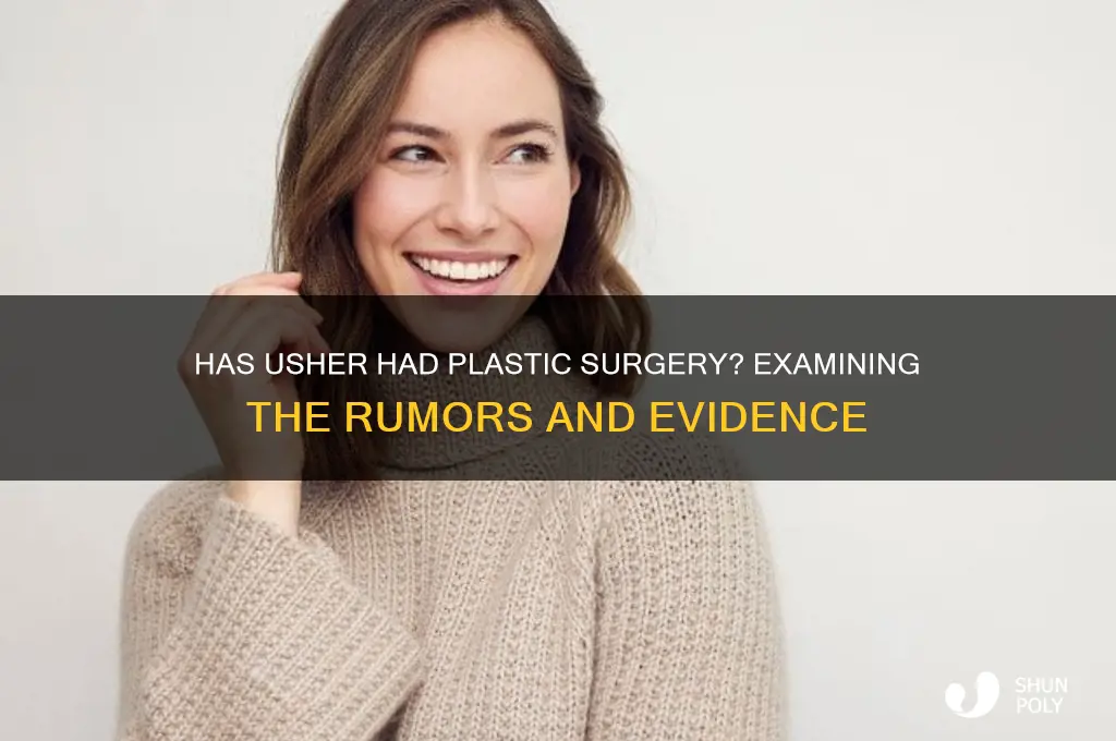 has usher had plastic surgery