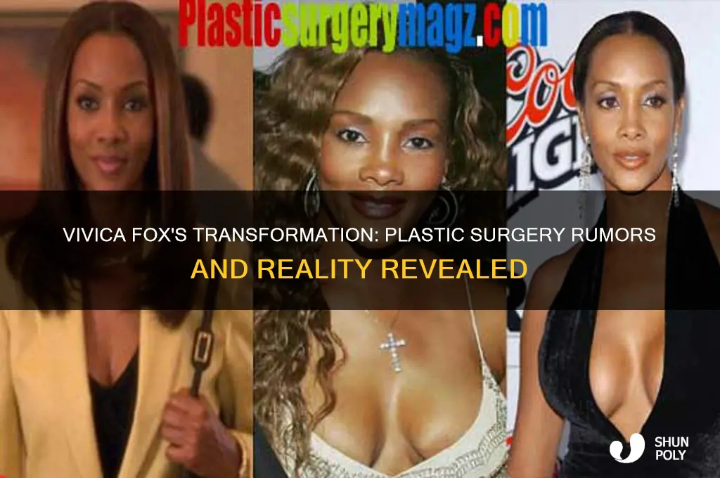 has vivica fox had plastic surgery