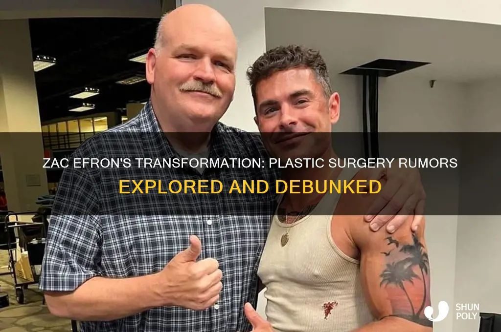 has zac efeon had plastic surgery