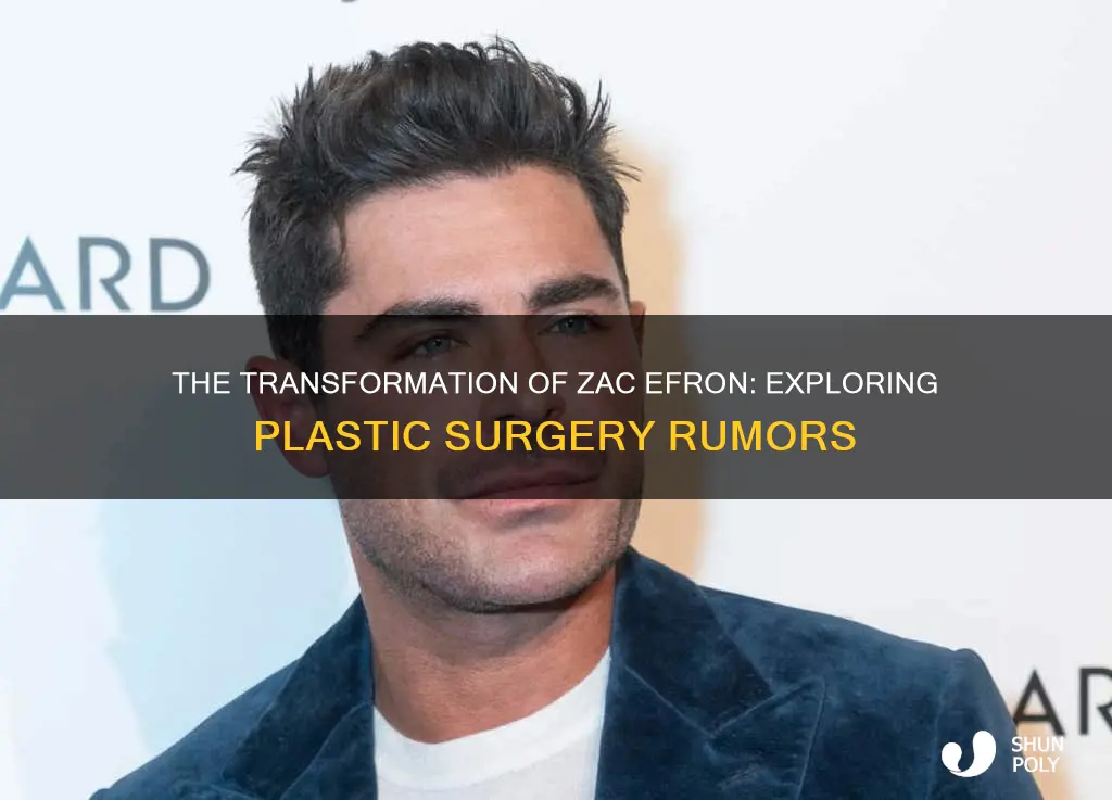 has zac efron had plastic surgey