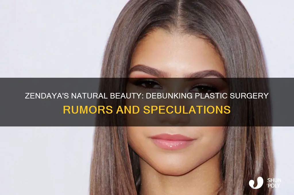 has zendaya ever had plastic surgery