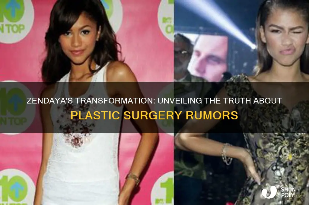 has zendaya had plastic surgery