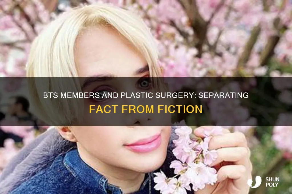 have any bts members had plastic surgery