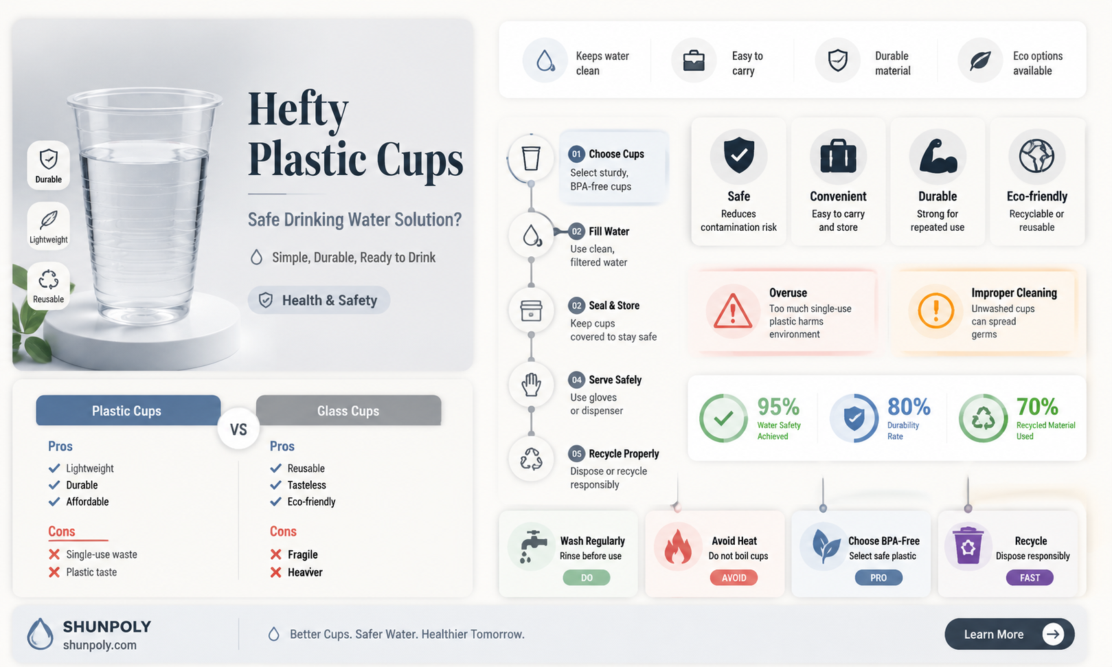 are hefty plastic cups drink water