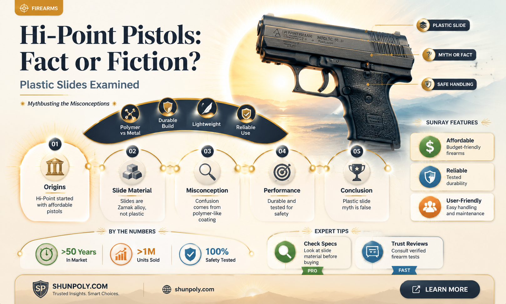 are hi point pistol slides plastic
