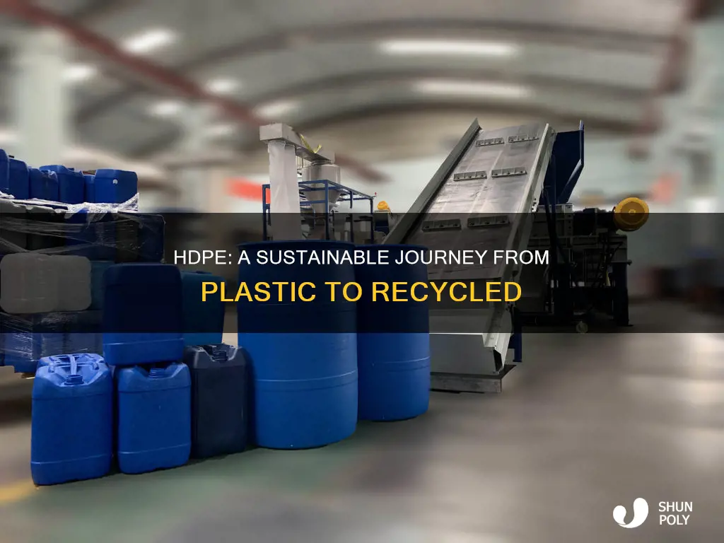 how a plastic such as hdpe is recycled