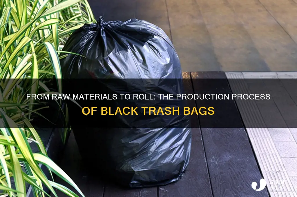 how are black plastic trash bags made