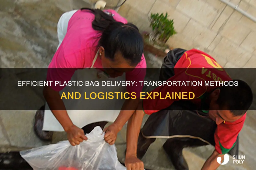 how are plastic bags delivered or transported