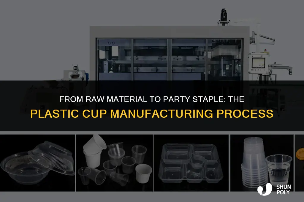 how are plastic cups manufactured