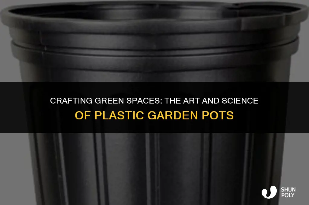 how are plastic garden pots made