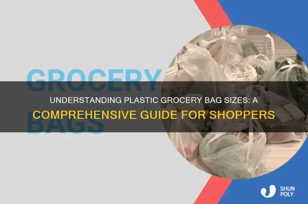how are plastic grocery bags sized