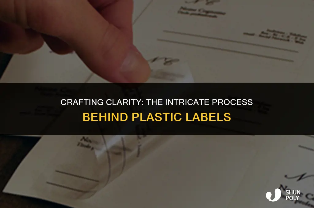 how are plastic labels made