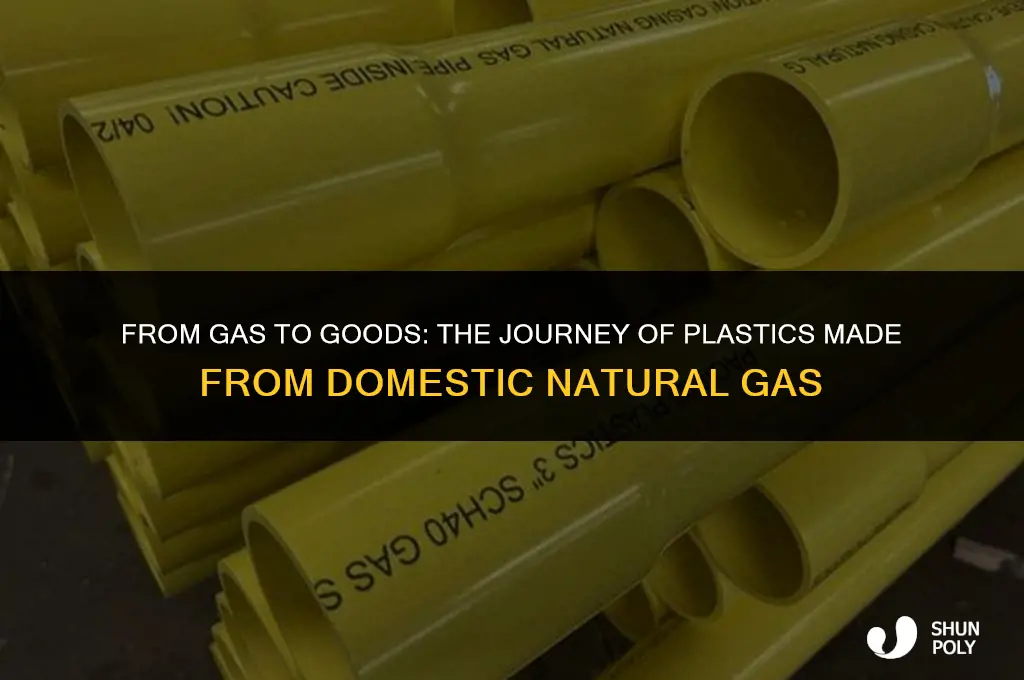 how are plastics made from domestic natural gas