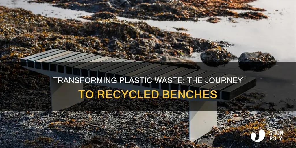 how are recycled plastic benches made