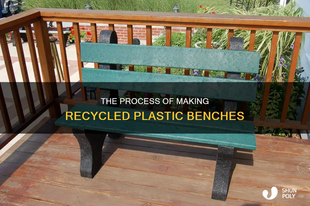 how are recycled plastic benches made
