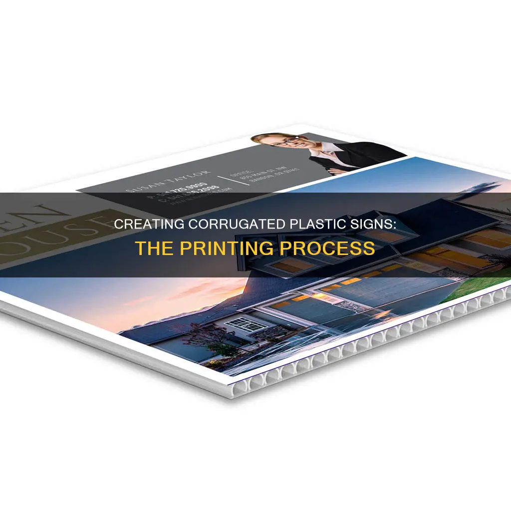 how are signs printed on corrugated plastic