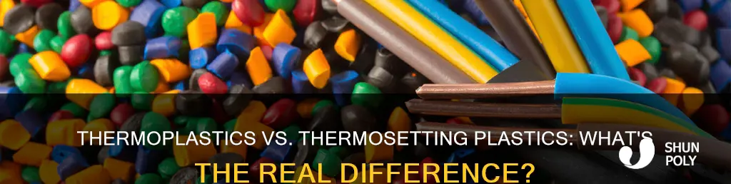 how are thermoplastics different to thermosetting plastics