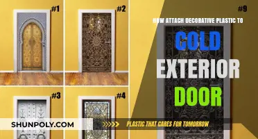 Enhancing Your Entrance: Attaching Decorative Plastic to Cold Exterior Doors