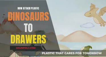Attaching Plastic Dinosaurs: Fun Drawer Makeover