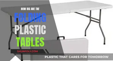 Folding Plastic Tables: How Big Are They?