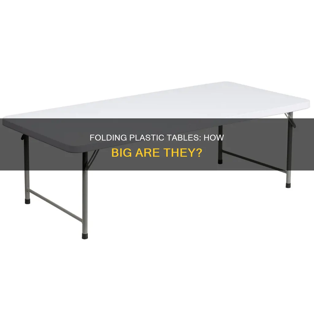 how big are the folding plastic tables